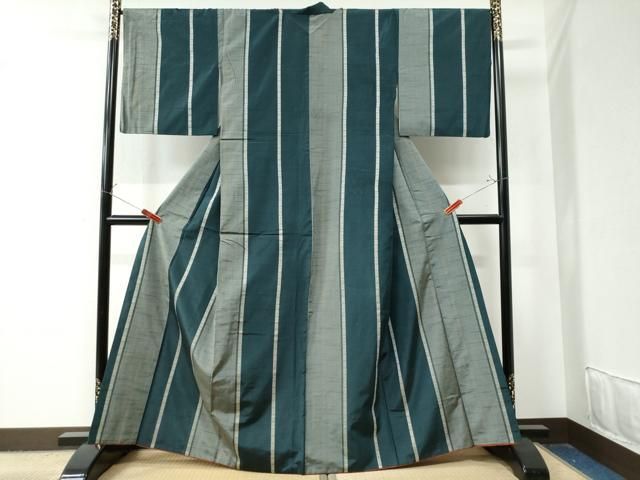 平和屋着物 上質な紬 献上 吉祥間道 正絹 CAAZ3036yc