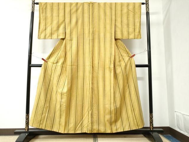 平和屋着物 上質な紬 間道 正絹 CAAZ3037yc