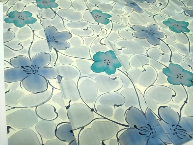 草花文 暈し染め