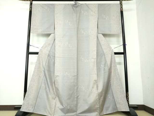 平和屋着物 本場大島紬 白大島 枝花文 やまと誂製 正絹 DAAY1682ps