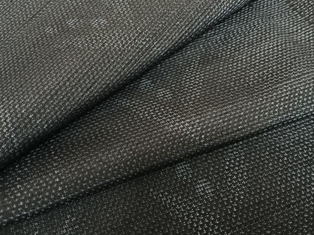 平和屋着物●上質な紬 草木文 正絹 ♥ AABC0075zg