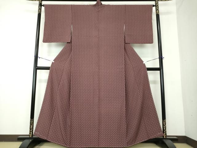 平和屋着物●上質な小紋 輪繋ぎ