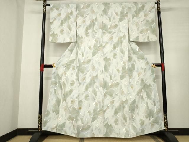 平和屋着物 上質な小紋 松 金彩 正絹 AABC5640ck