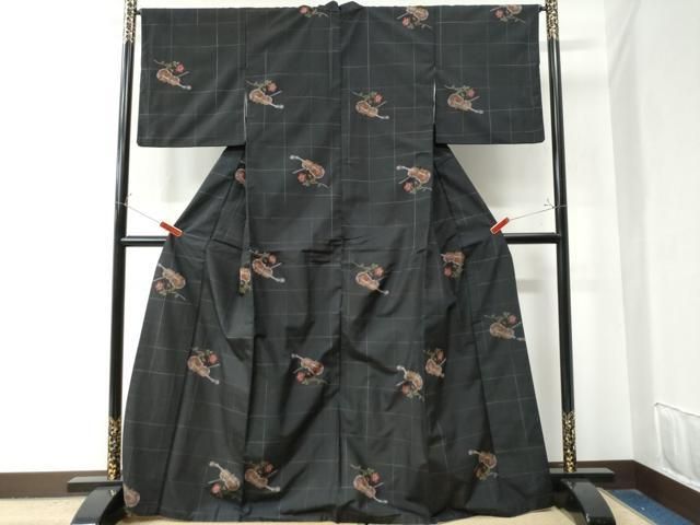 平和屋着物●上質な紬 ヴァイオリン