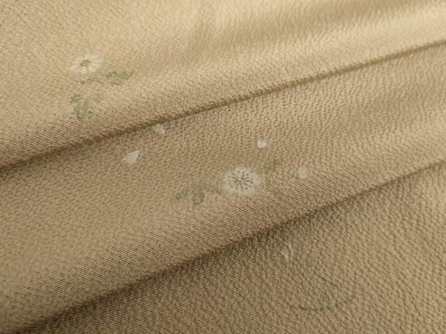 平和屋着物●上質な小紋 手描き 舞花文 正絹 DAAY1697ps