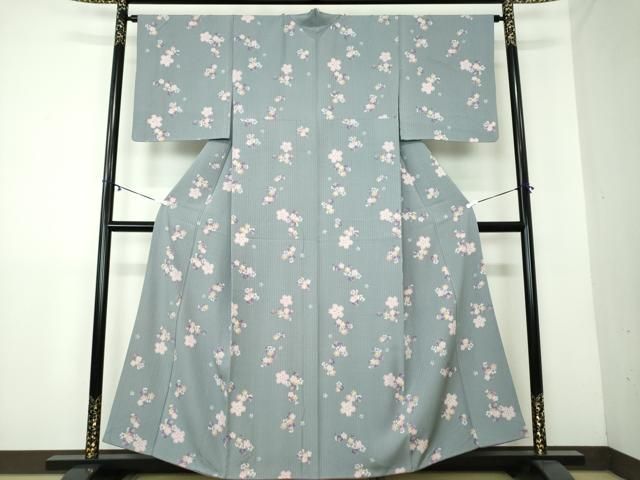 平和屋着物 上質な小紋 舞桜 さが美扱い 正絹 DAAY1700ps