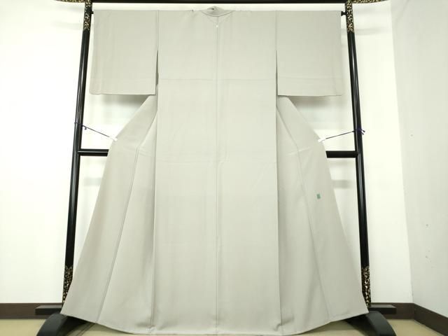 平和屋着物 京加賀糸目友禅作家 山崎巌監修 色無地 蕎麦切色 正絹 DAAY1705ps