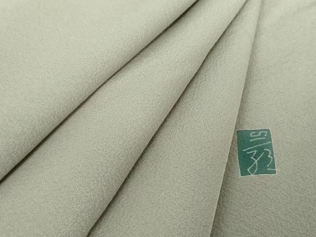 平和屋着物●京加賀糸目友禅作家 山崎巌監修 色無地 蕎麦切色 正絹 DAAY1705ps