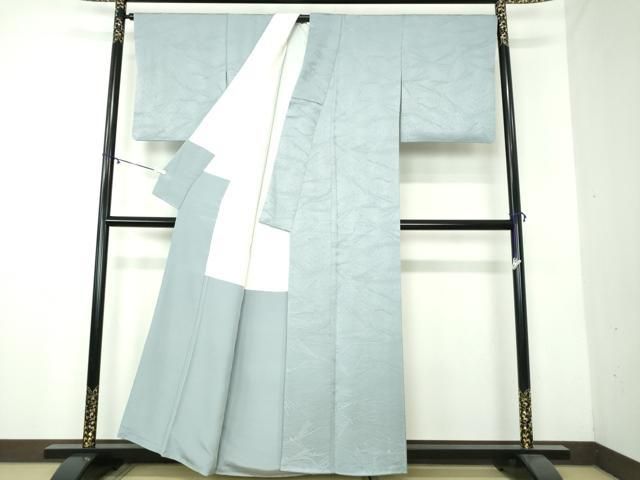 上質な色無地 若松葉地紋