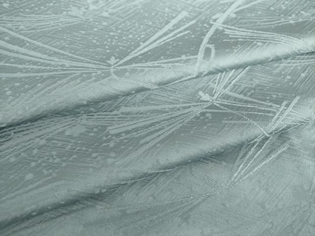 平和屋着物●上質な色無地 若松葉地紋 藍鼠色 正絹 DAAY1706ps