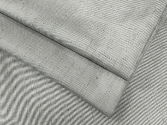 平和屋着物●江戸小紋 紬地 万筋 薄墨色×墨色 正絹 CAAZ3055yc