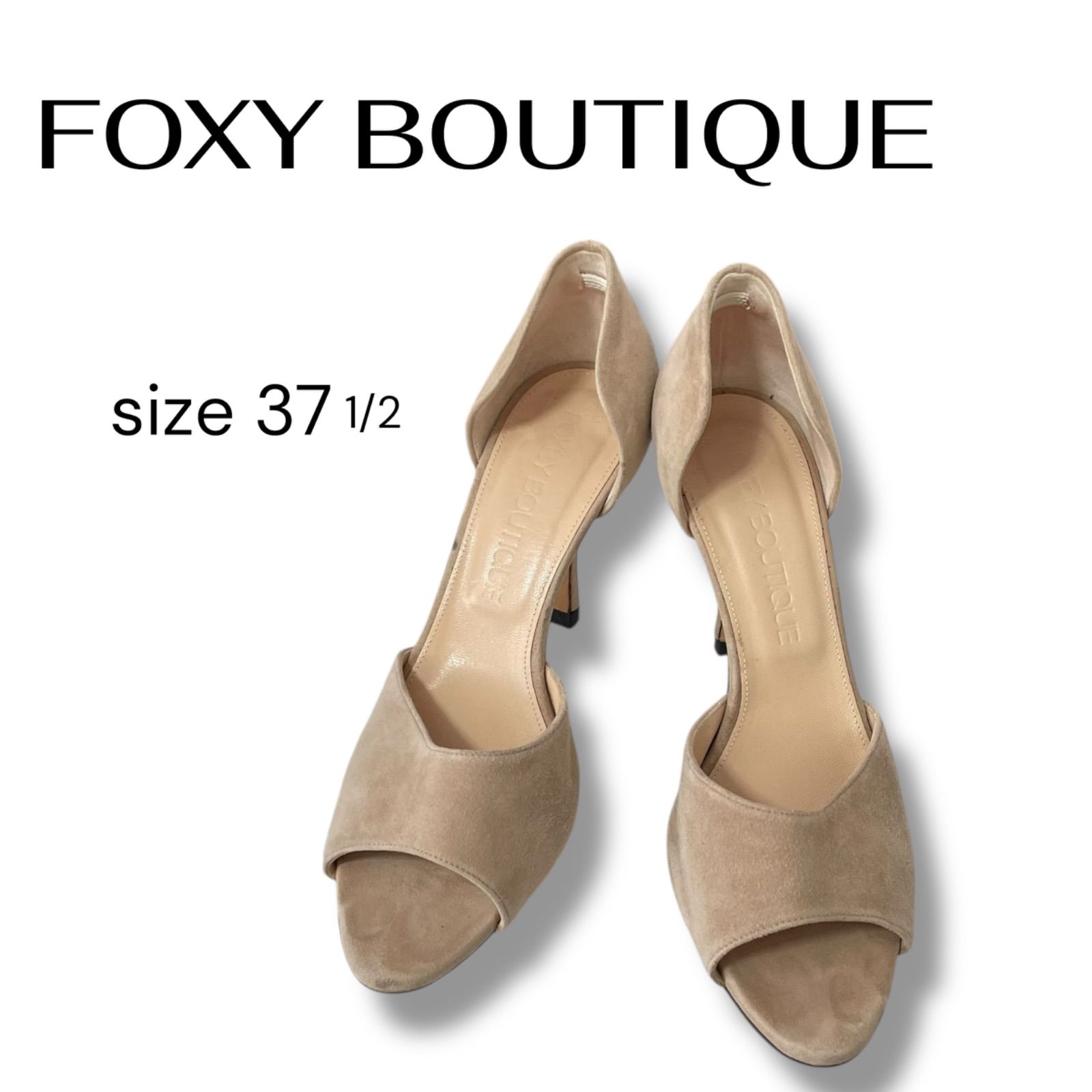 FOXEY BOUTIQUE フォクシーブティック オープントゥ ハイヒール 