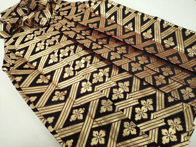 平和屋着物●男性 馬乗袴 舞台衣装 花菱文 金糸 DAAY1751ps