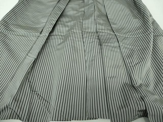 平和屋着物 男性 馬乗袴 縞 正絹 ps