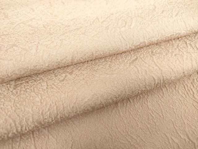 平和屋着物●上質な色無地 霞地紋 洗柿色 正絹 DAAY1763ps