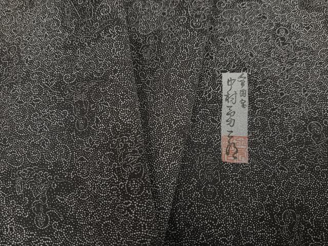 平和屋着物●重要無形文化財 人間国宝 中村勇二郎 江戸小紋 国宝平等院雲中 供養菩薩像 五十二 正絹 AABC6020ph