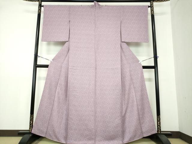 平和屋着物 江戸小紋 草花文 正絹 DAAY1817ps