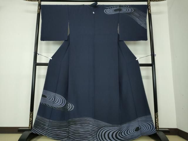 平和屋着物●訪問着 流水文 正絹 DAAY1841ps