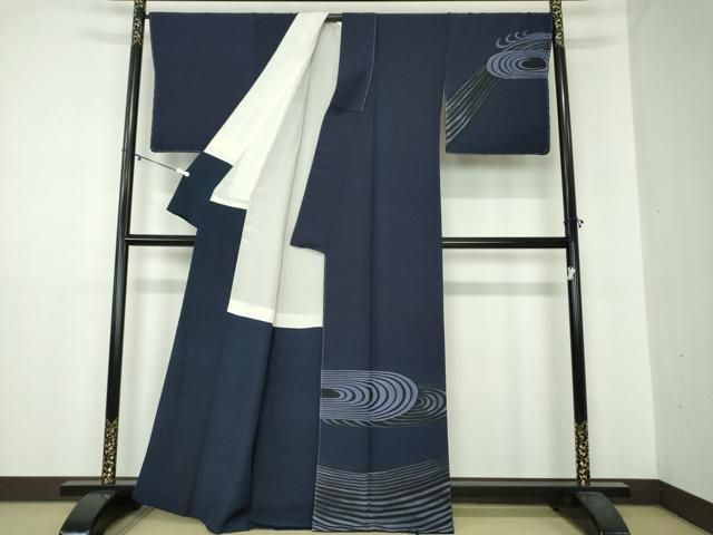 平和屋着物●訪問着 流水文 正絹 DAAY1841ps