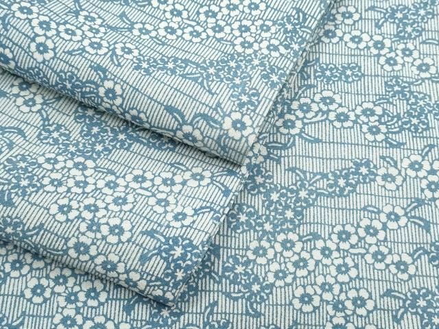 平和屋着物●上質な小紋 草花文 正絹 CAAY9539th