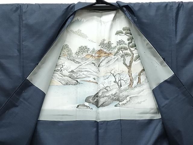 平和屋着物○男性 本場大島紬 アンサンブル 100亀甲 総詰め 正絹 逸品  