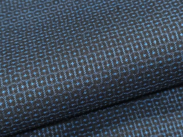 平和屋着物○男性 本場大島紬 アンサンブル 100亀甲 総詰め 正絹 逸品  