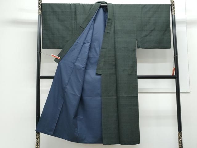 激安大特集！ 平和屋着物 男性 紬 アンサンブル 色無地 百入茶色 正絹 CAAY9597th