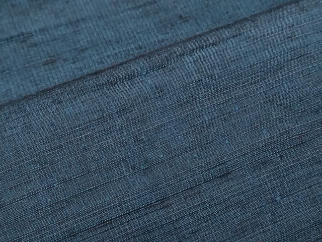  平和屋着物 男性 紬 アンサンブル 色無地 濃藍色 正絹 th 着物セット 着物 浴衣