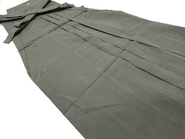 平和屋着物＊夏物 男性 行灯袴 縞 正絹 DAAY6246ea