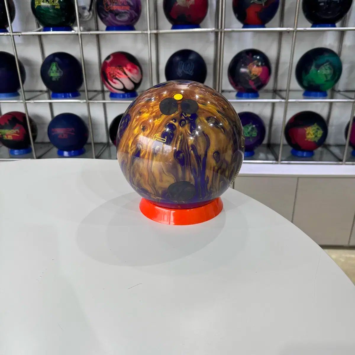 バイブパープルGOLD ボーリングボール shop取引では対象外 リース ジコウカノウ