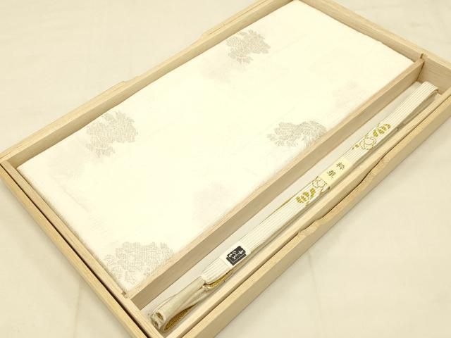 平和屋本店●和装小物 帯締め 帯揚げセット 礼装用 高麗組 綾出し 色紙花文 金糸 ♥ AABC4266ay