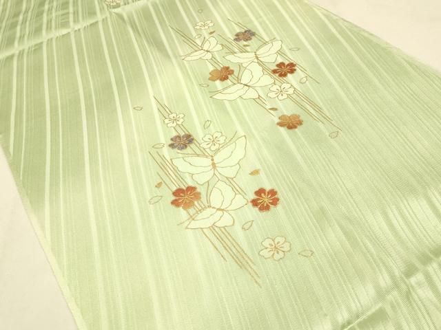 舞蝶花文 暈し染め