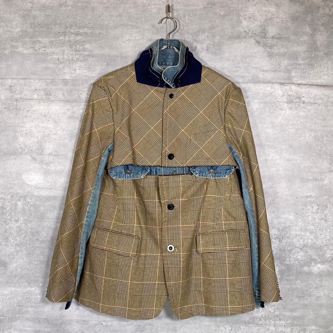 金曜まで 名作 19ss sacai ドッキングジャケット 2 サカイ sacai』サカイ (2) テーラード ドッキング デニムジャケット - メルカリ