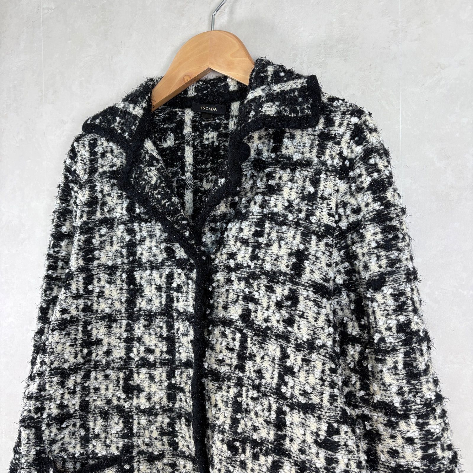 ESCADA エスカーダ ラメ糸 ツイード ジャケット 大きいサイズ