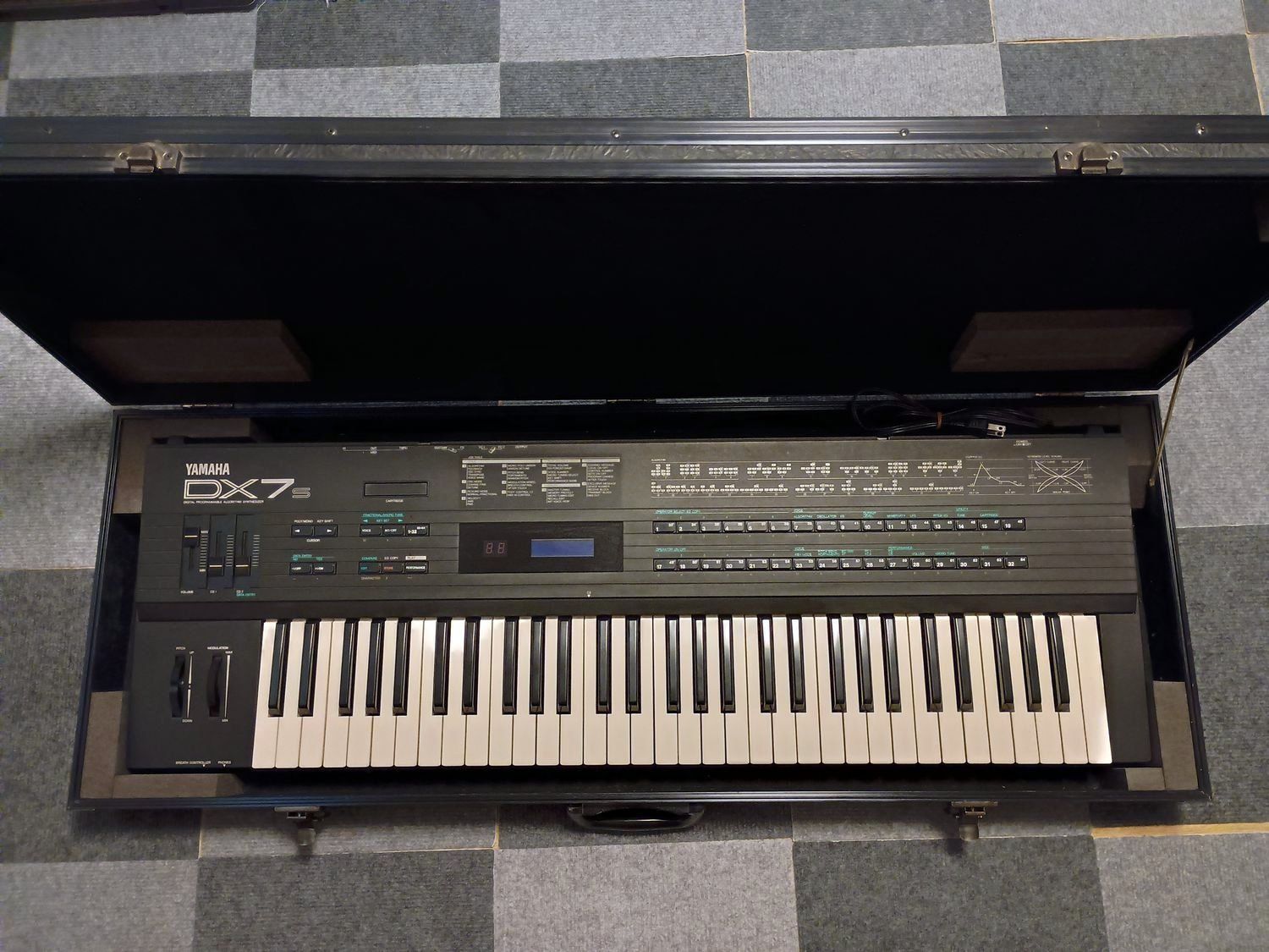 整備済 バッテリー＆ブルーLCD交換済 YAMAHA DX-7S｜坂本龍一ROM音色ロード済 ハードケース付き