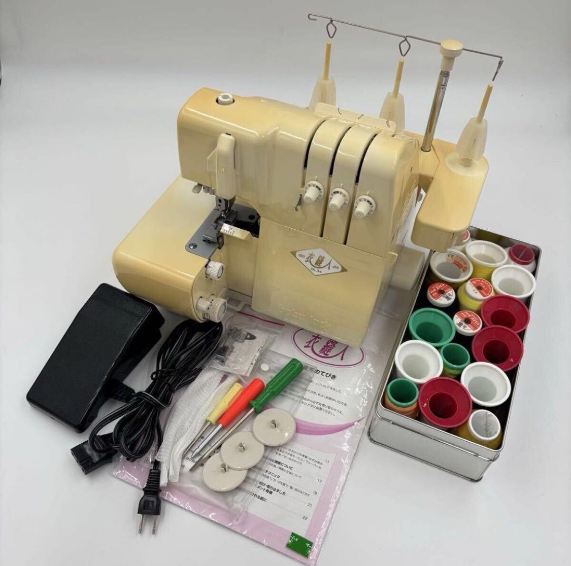 JUKI ジューキ 衣縫人 BL3 babylock ベビーロック ロックミシン ハンドクラフト ミシン ソーイング 手工芸 フット コントローラー 709-0030