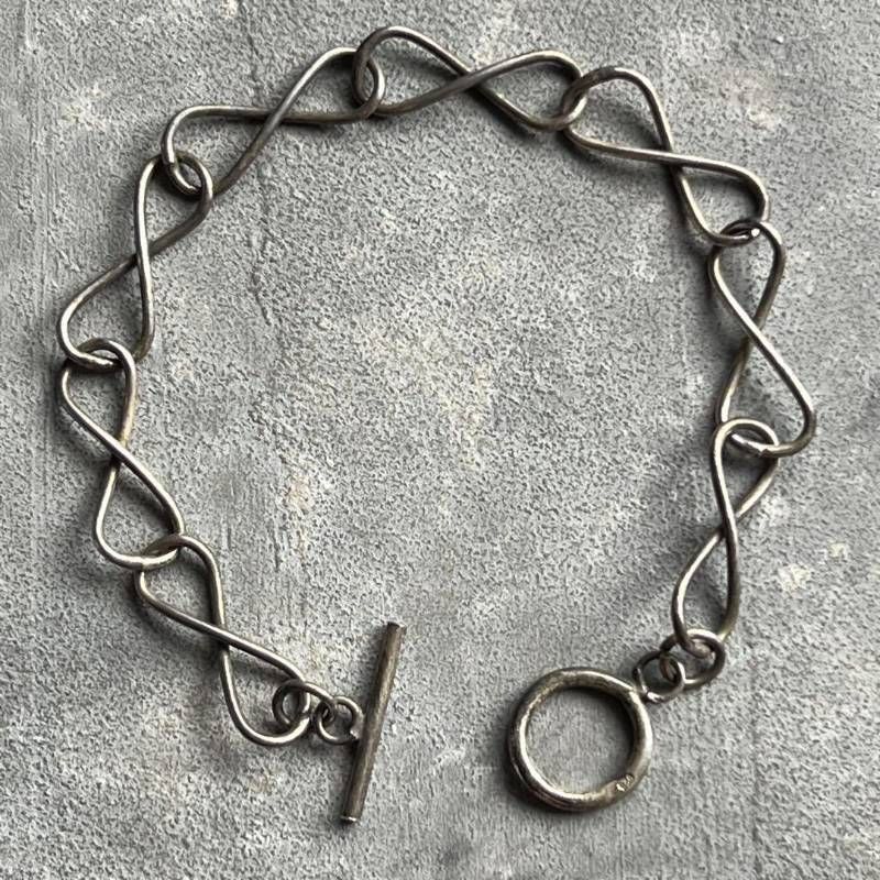 ブレスレット ヴィンテージ オーバル チェーン マンテル シルバー925