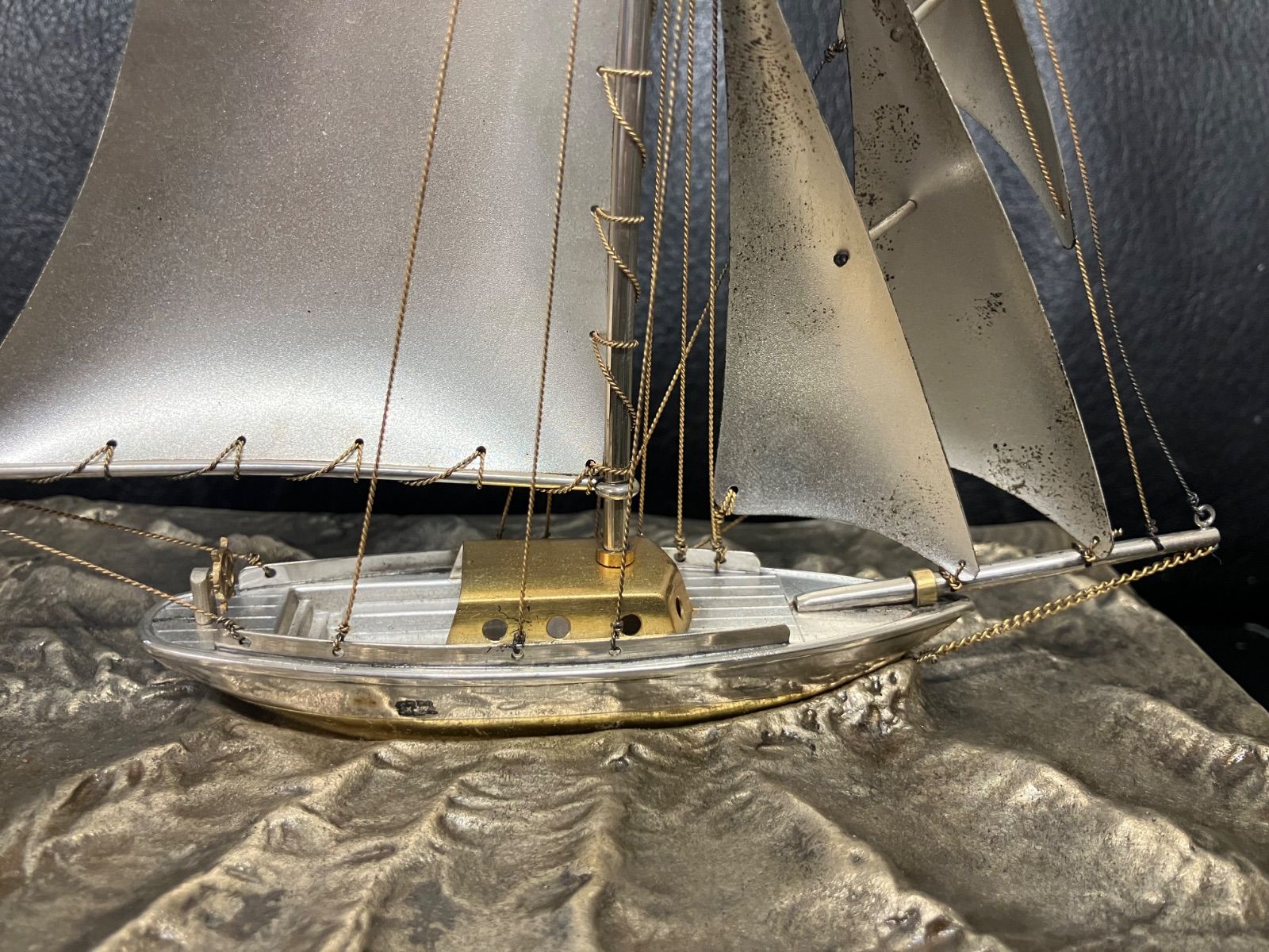 T149 関武比古 銀製ヨット4号 sterling960 Yahoo!オークション