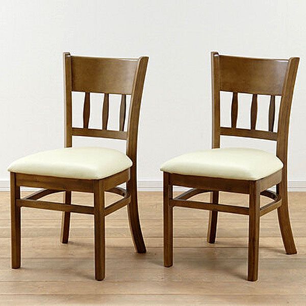 天然木ダイニングシリーズ ダイニングチェア2脚組