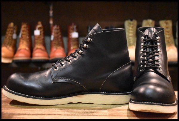 10D 犬タグ復刻 19年 レッドウィング 8165 アイリッシュセッター 黒 ブラッククローム プレーントゥ ブーツ redwing HOPESMORE FJ270