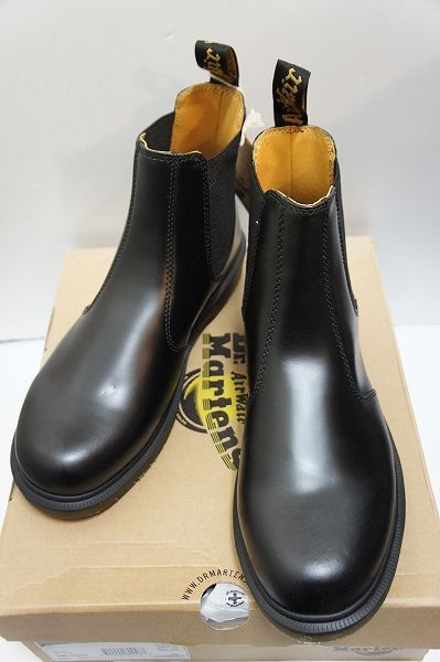 正規 Dr.Martens ドクターマーチン 2976 CHELSEA BOOT BLACK SMOOTH 11853001 サイドゴア チェルシー ブーツ 1853001 UK9黒 1020P♪
