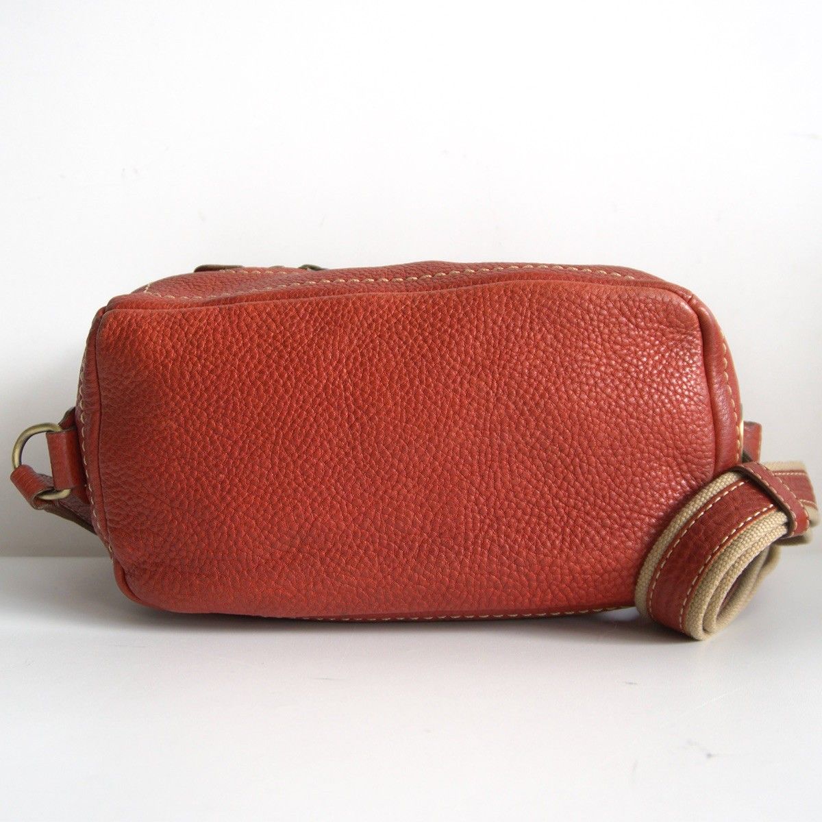 色 土屋鞄 トーンオイルヌメ ショルダーバッグ レッド ポシェット レザー 鞄 25100975