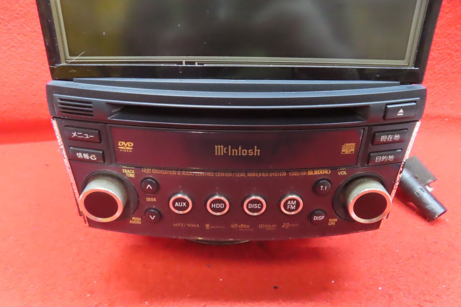 CS2177 付 スバル純正 レガシィ BM9 BR9 EF-13801-B FXHA12 JPGF2 ナビユニット 取り外すまで正常稼働