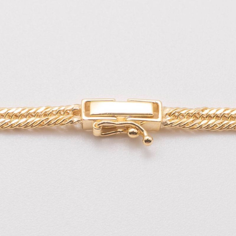 新品】K18 18金 中空喜平ネックレス（2面カットクワドループル）50cm