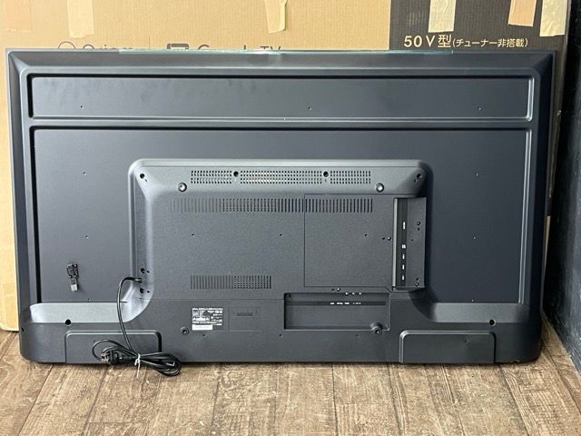 山善 キュリオム 50インチ チューナー非搭載 4 K スマートテレビ YAMAZEN QRH 50 TL 製 106083 23204