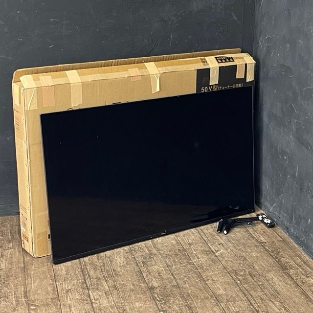 山善 キュリオム 50インチ チューナー非搭載 4K スマートテレビ YAMAZEN QRH-50TL4K 製 106083 23204