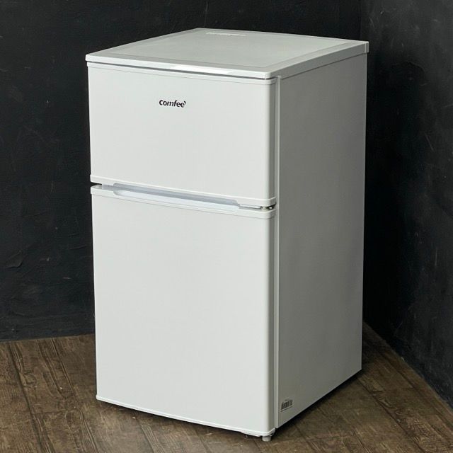 送料無料 コンフィー ノンフロン冷凍冷蔵庫 動作保証 comfee RCT90WH|E 製 90L 2ドア 右開き ホワイト 106059 B | 23201