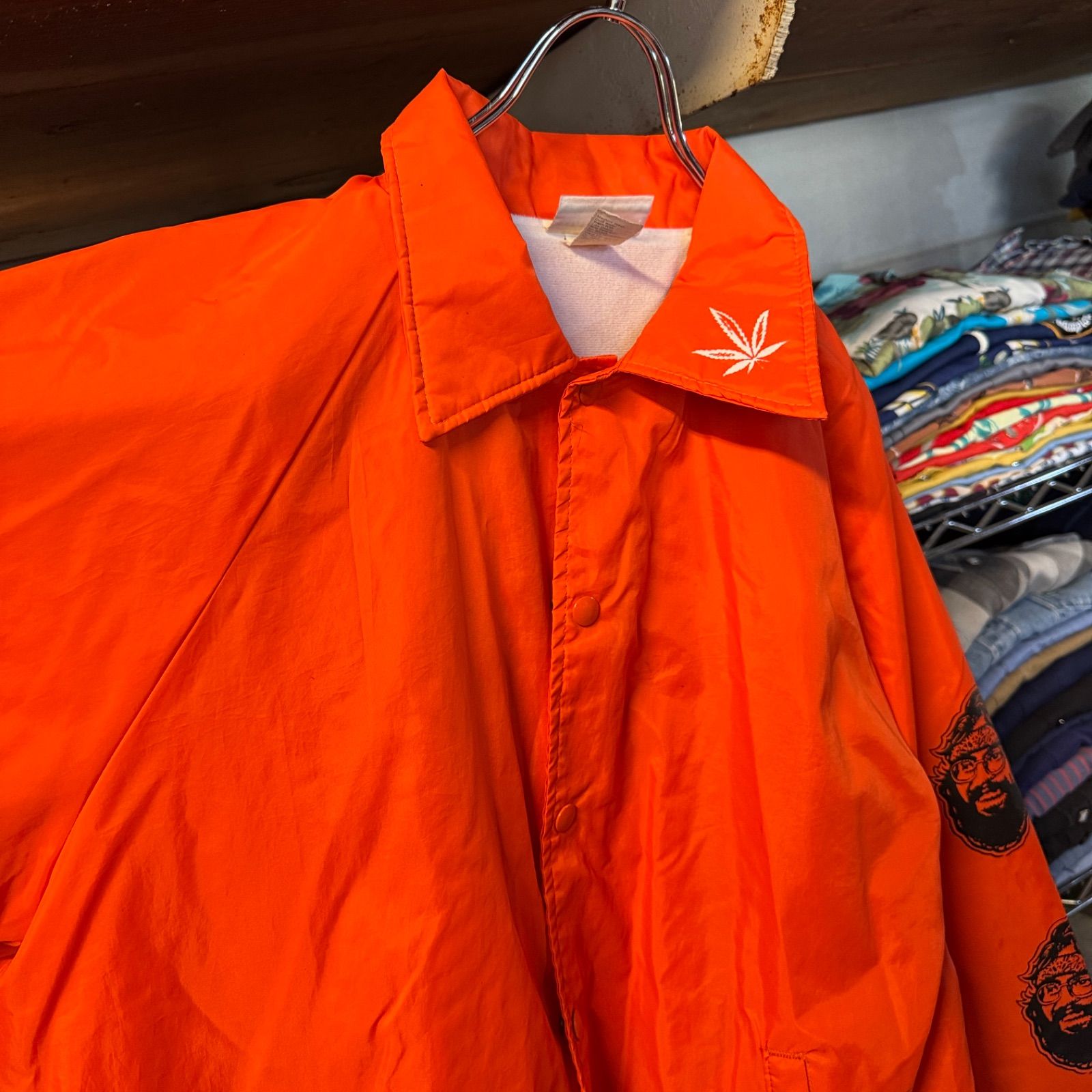 70s USA製 HARTWELL ナイロンコーチジャケット オレンジ - メルカリ