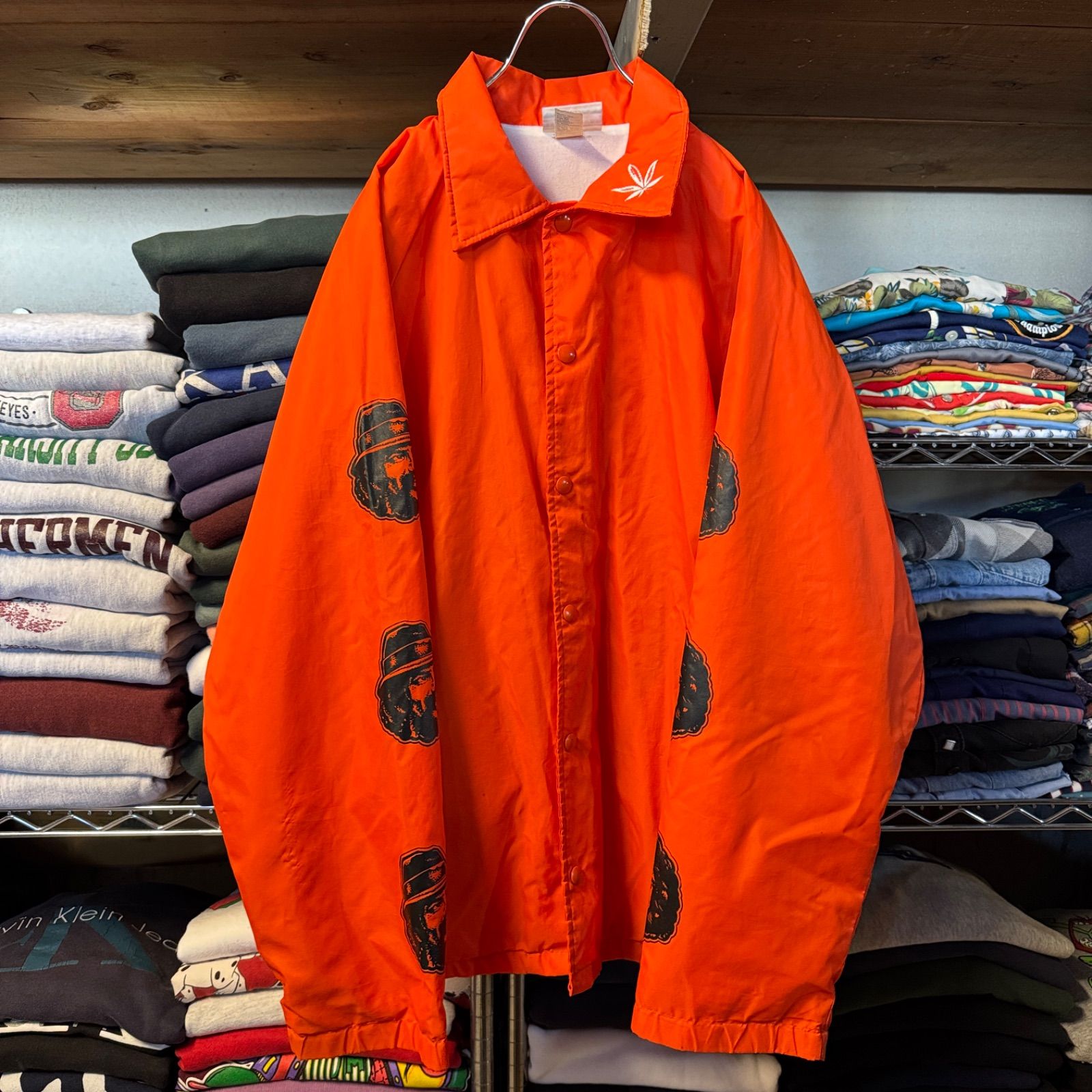 70s USA製 HARTWELL ナイロンコーチジャケット オレンジ - メルカリ