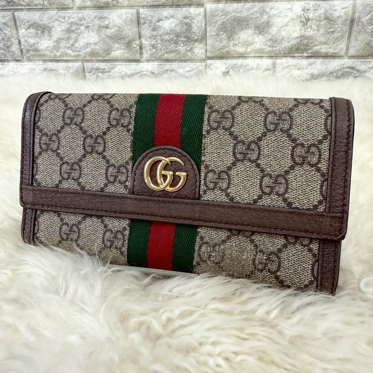 GUCCI グッチ オフディア 長財布 シェリーライン